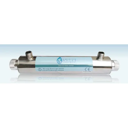 Sistema de Lampara UV 55 Watts Acero Inoxidable 12 GPM AWT 3/4"