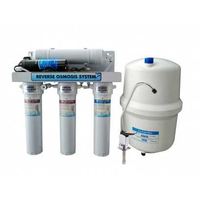 Sistemas de ósmosis inversa Aqua Flo Pro BP Serie 475 75 GPD con bomba booster