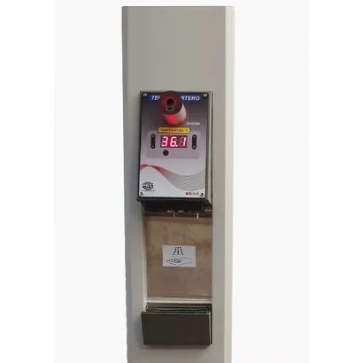 Despachador sanitizante Industrial Básico con alarma de temperatura Dispensador de gel TermoPortero