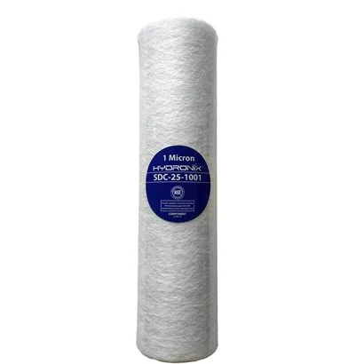 Cartucho SDC-25-1001 Hydronix Polipropileno 2.5"x10" sedimentos 1 Micra