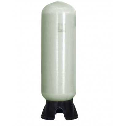 Tanque Aquatrol de Presión para filtro o suavizador , Fibra de Vidrio de 4"T, 21x62", Natural, 7 pie cúbico base tripie