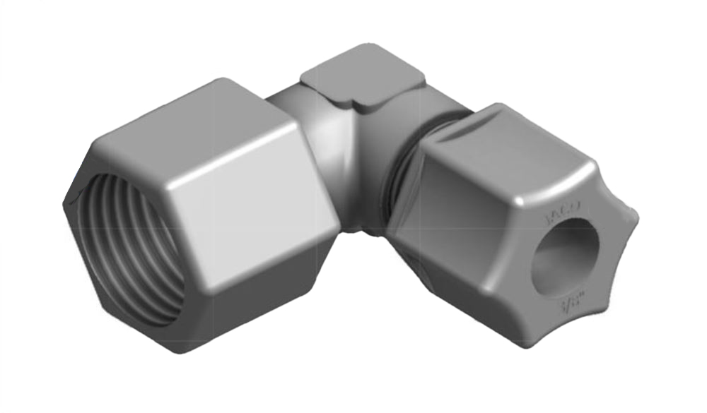 Codo 90° Jaco tubing 3/8" rosca hembra 3/8"