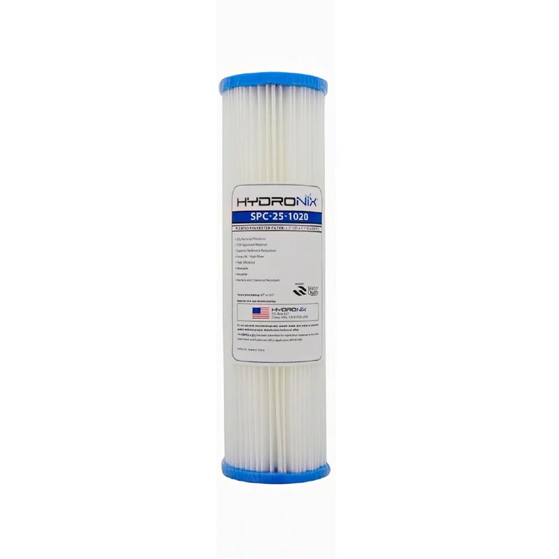 Hydronix SPC-25-1020 Cartuchos plisados 20 micras de poliéster Hydronix SPC-25-1020 Cartuchos plisados 20 micras de poliéster