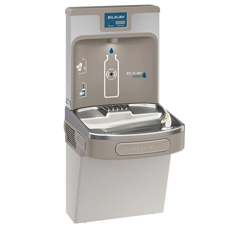 Elkay LZS8WSLP Estación de llenado de botellas EZH2O mejorada de Elkay y enfriador ADA Elkay LZS8WSLP Estación de llenado de botellas EZH2O mejorada de Elkay y enfriador ADA