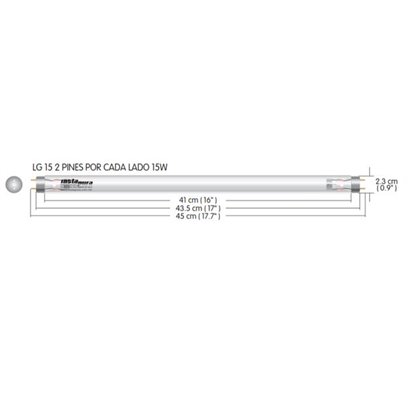 LG15 Foco de luz ultravioleta marca Instalamp 15 Watts