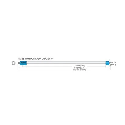 LG36 Foco de luz ultravioleta marca Instalamp 36 Watts