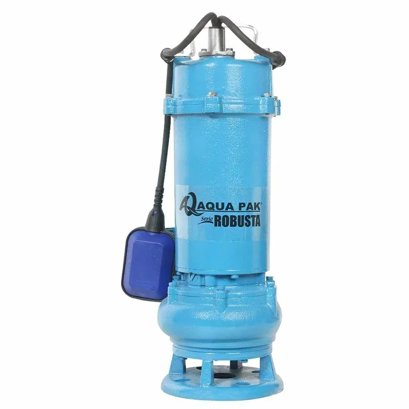 Motobomba sumergible para lodos AQUAPAK ROBUSTA 2.5", esfera 1" 2 hp 1x230V Motobomba sumergible para lodos AQUAPAK ROBUSTA 2.5", esfera 1" 2 hp 1x230V