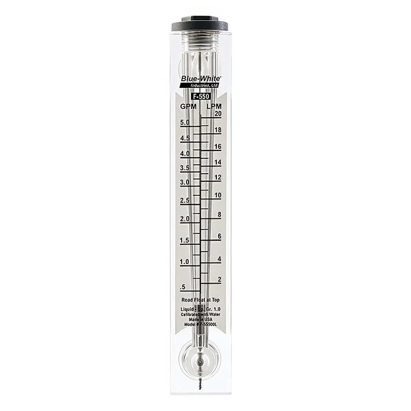 Caudalimetro F55500L Blue White 0.5-5 gpm 1/2"