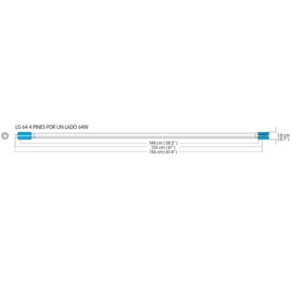 LGNUV-25W foco germicida UV 25w / 4 pines por un lado para NUVO-006
