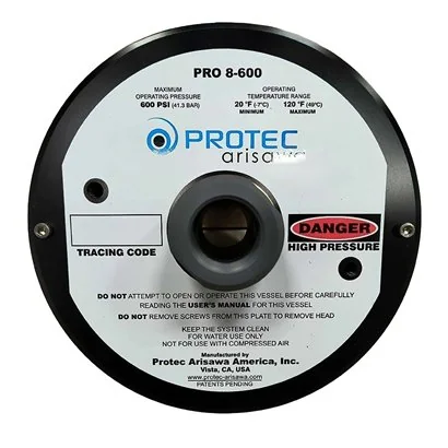 2080277 Kit de ensamble de tapa Protec 8" de 600 psi 1.25" NPTM